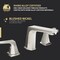 Anzzi 2-Handle 3-Hole Widespread Bathroom Faucet, Brushed Nickel L-AZ905BN - alternate 4